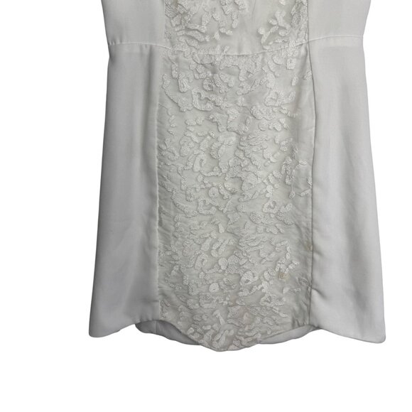 Cameo‎ White Embroidered Dress XS Bridal Engagement Rehearsal Dinner Dress - Picture 5 of 11